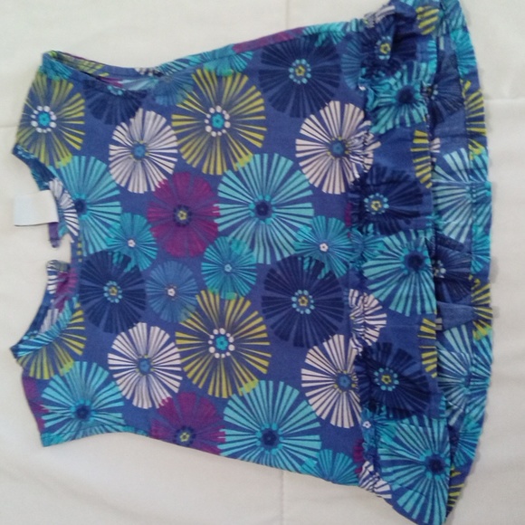 Pretty Flowery Summer Tot's Top - Picture 1 of 4